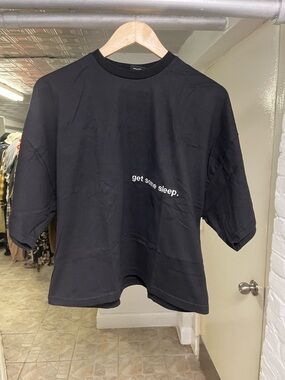 Oversized Fit Jumbo T-Shirt with Emotional Message